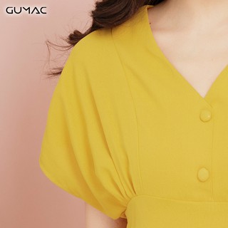 Đầm nữ tay dơi cổ V GUMAC MS11946_VANG