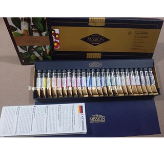 [Giá Tốt] Màu nước Mijello, Mijello Mission Gold Watercolor set 24 màu x7ml