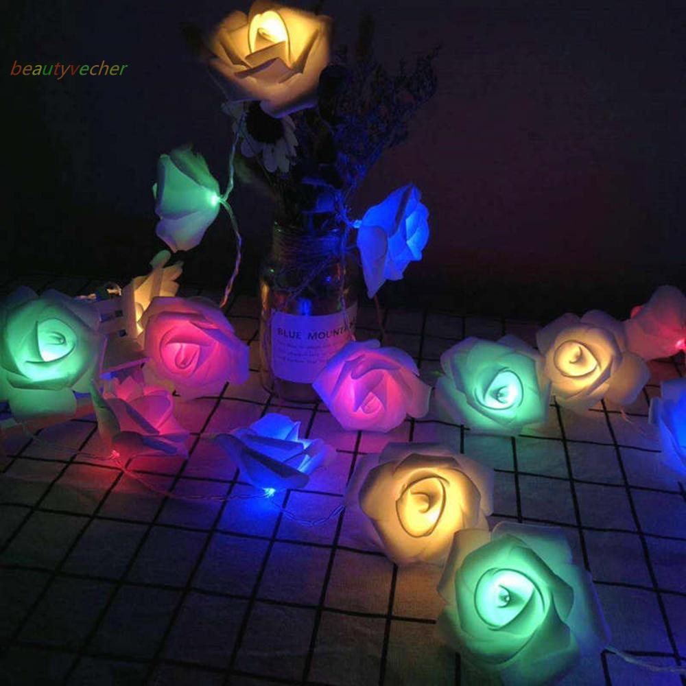 String light Decorative Flower Garden LED Xmas Indoor/Outdoor Strip Christmas Party Bar 20 LED Battery Operated