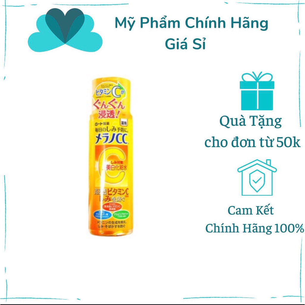 Nước Hoa Hồng Trắng Da GiảmThâm Nám CC Melano Rohto 170ml