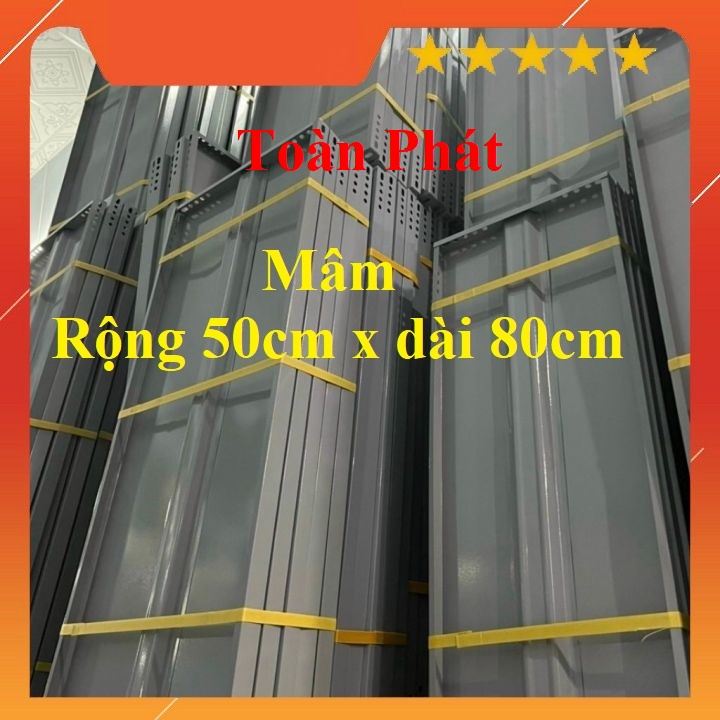 Mâm sắt V lỗ ( 50 x 80cm) màu xám ghi