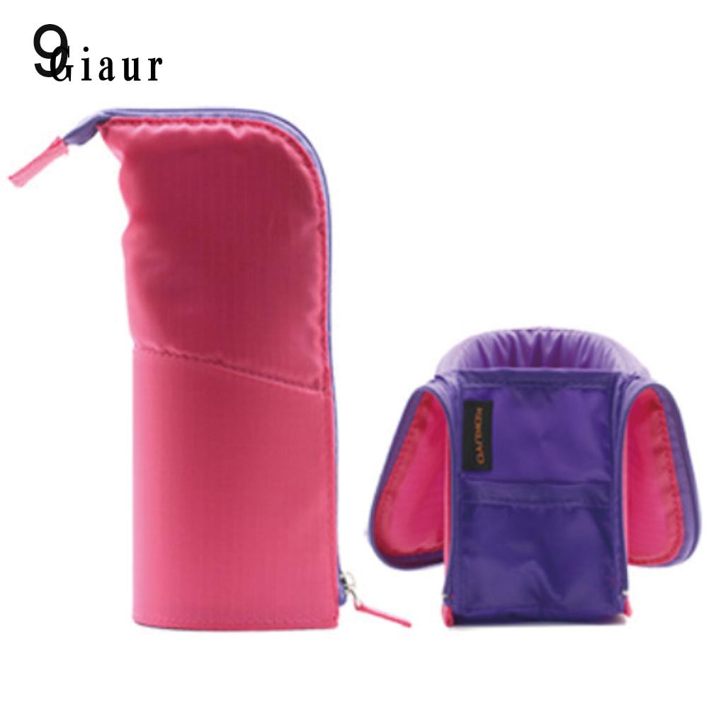 Túi đựng bút và cọ trang điểm thiết kế tự đứng tiện lợi