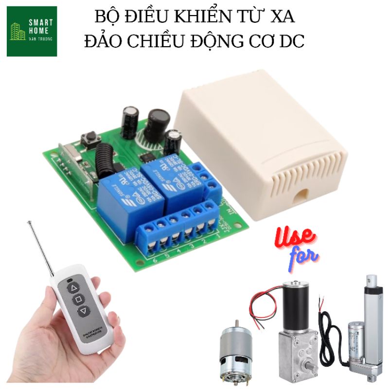 Điều khiển từ xa đảo chiều động cơ DC 3V, 5V, 12V, 24V, 48V cho motor, piston, động cơ giảm tốc