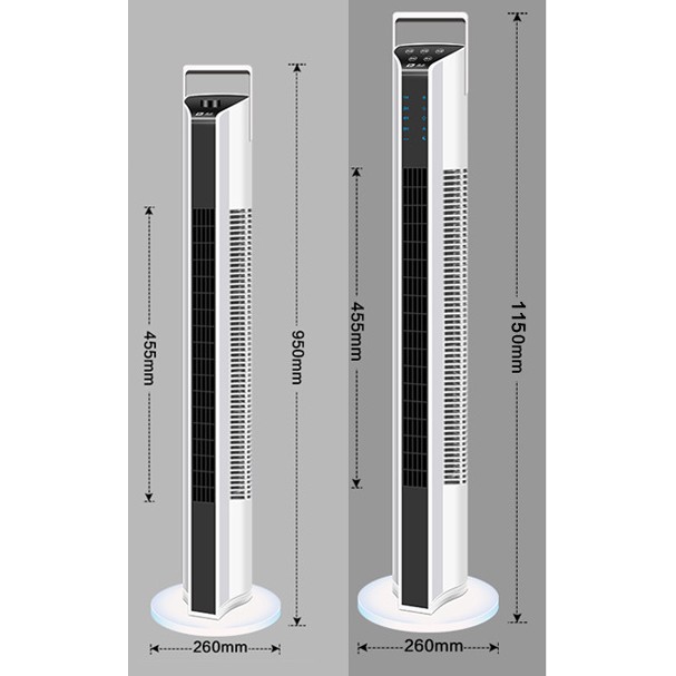QUẠT THÁP ĐIỀU HÒA DÙNG ĐIỀU KHIỂN TỪ XA CAO 115CM | BigBuy360 - bigbuy360.vn