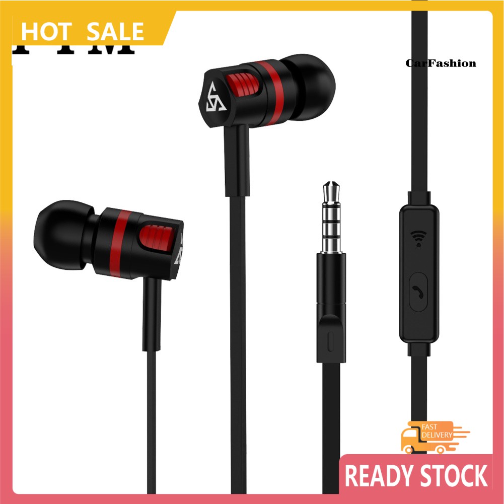 Set 2 Tai Nghe Nhét Tai Ptm T2 Jack 3.5mm Có Micro Tiện Dụng