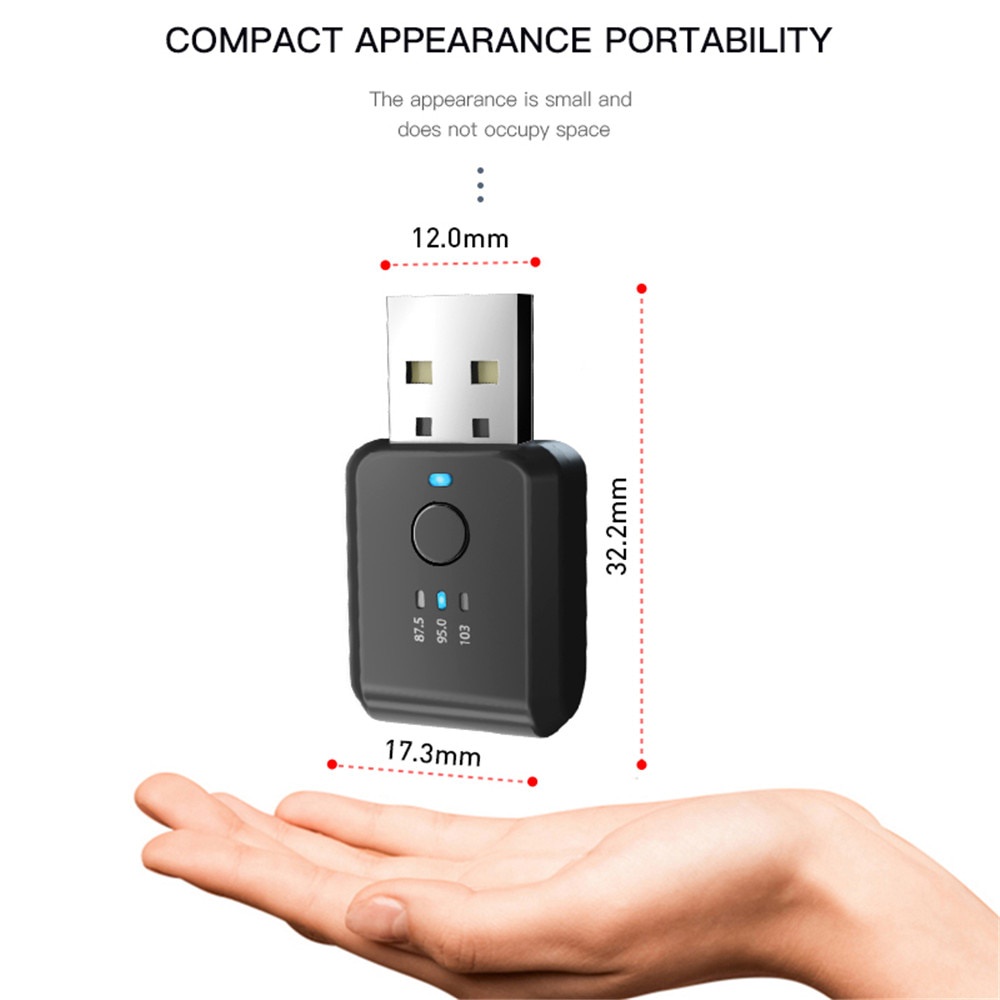 Bộ Thu Tín Hiệu Bluetooth 5.1 FM01 Cho Xe Hơi