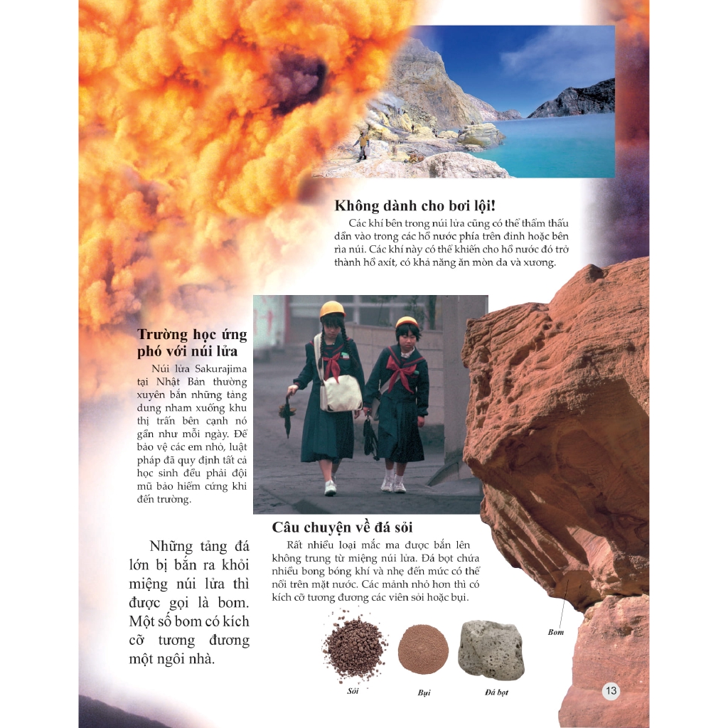 Sách - Bách Khoa Tri Thức Về Khám Phá Thế Giới Cho Trẻ Em - Volcano - Núi Lửa