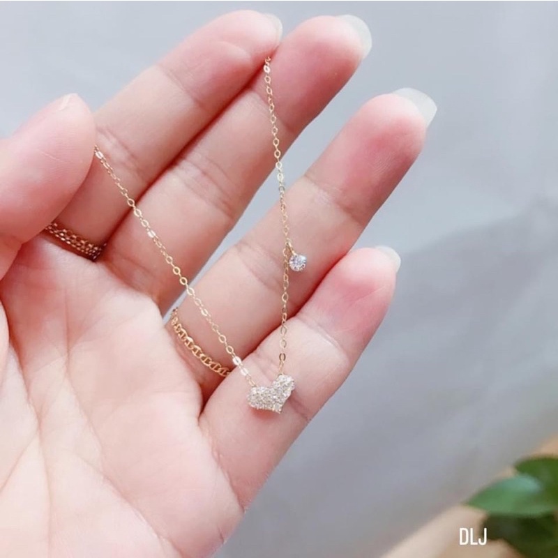 Dây Chuyền Bạc, Trái tim cách điệu tạo nên vẻ dịu dàng cuốn hút Mainomi Shop Bạc Xinh