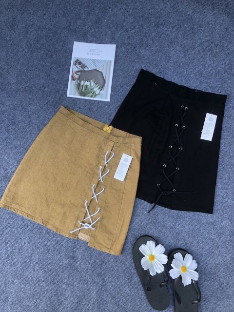 Chân váy kaki đan dây bên ( ảnh thật) | BigBuy360 - bigbuy360.vn