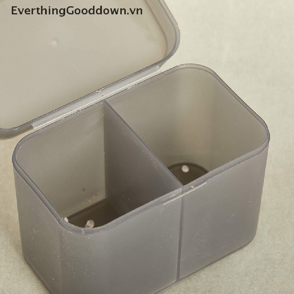 Everthinggood Hộp Đựng Bông Tẩy Trang Hai Ngăn Tiện Lợi