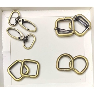 Khoen, móc túi xách 2cm, màu đồng loại tốt bán theo cặp