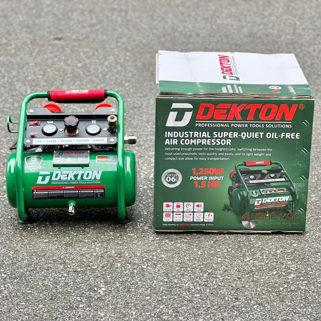 Máy nén khí Dekton DK- AC2909R máy nén khí không dầu chính hãng