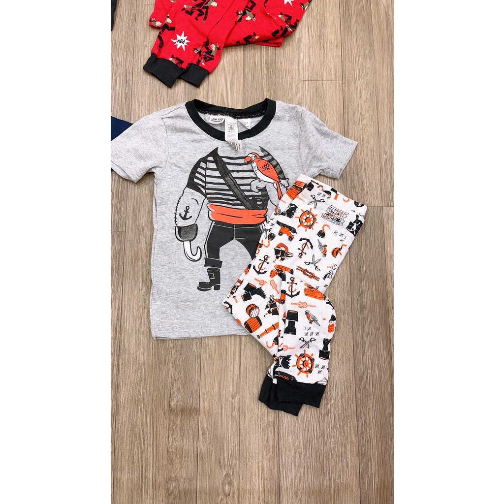 Bộ Bé Trai Bé Gái Carter's Chất Cotton Borip Hoạ Tiết Dễ Thương Bộ Dài Mặc Thú Đông Cho Bé