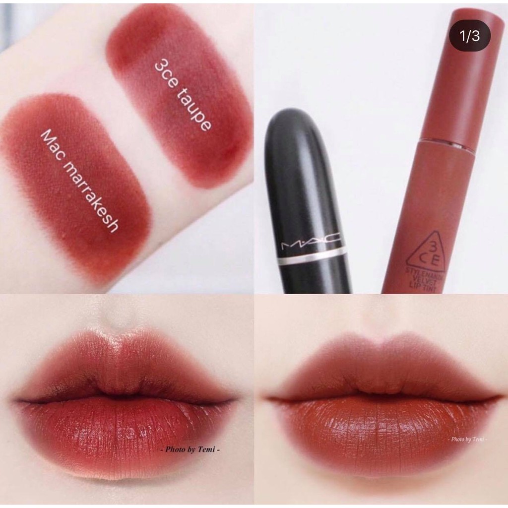 (auth 100% )SON 3CE SOFT LIP LACQUE #PERK UP (đỏ hồng trầm) -cosmetic999