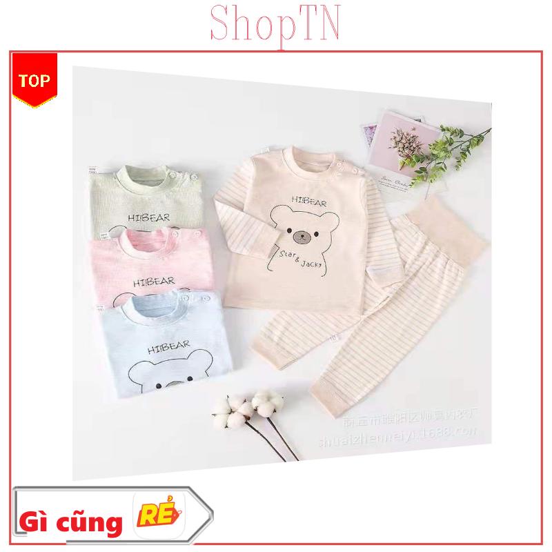 Bộ cotton len quảng châu cho bé trai bé gái, chất đẹp, mềm mịn, thấm hút mồ hôi