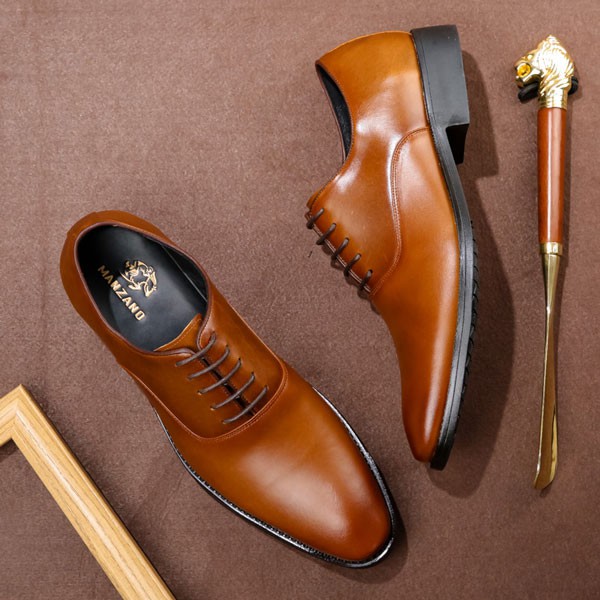 Giày nam da thật Manzano thiết kế thanh lịch tinh tế và đẳng cấp M55994