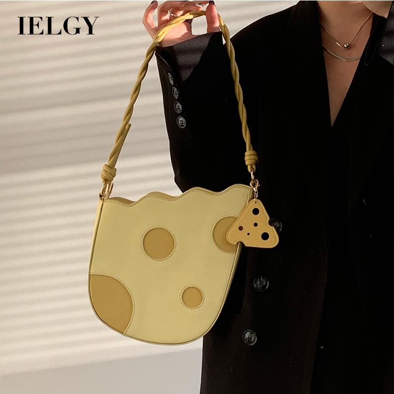 Túi xách nhỏ IELGY màu vàng kem phù hợp với mọi phong cách ngọt ngào cho nữ