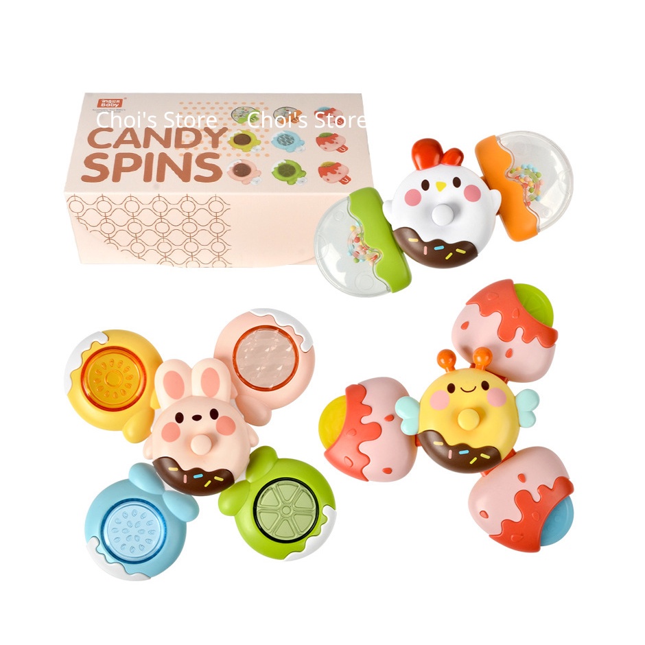 Bộ đồ chơi Spiner Candy, con quay vòng kích thích thị giác cho bé