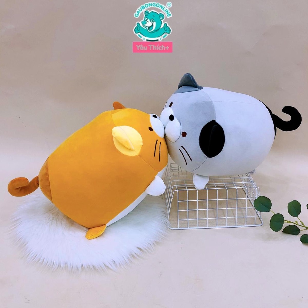 Mèo Bông Nằm Béo Ôm Mềm Mịn, Gấu Bông Mèo Dễ Thương Gaubongonline