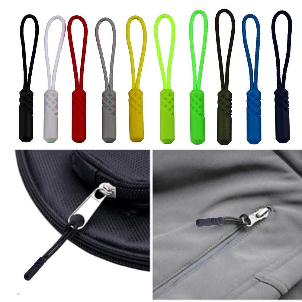 Bộ 10 Móc Khóa Dây Kéo Hình Trụ Thay Thế Cho Vali / Balo / Túi Xách