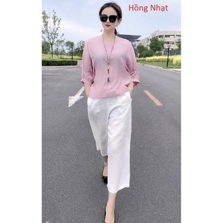 Sét Bộ Nữ , Chất liệu Lanh thái cao cấp thời trang