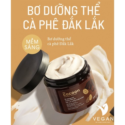 Bơ dưỡng thể cà phê Đắk Lắk Cocoon 200ml thuần chay | BigBuy360 - bigbuy360.vn