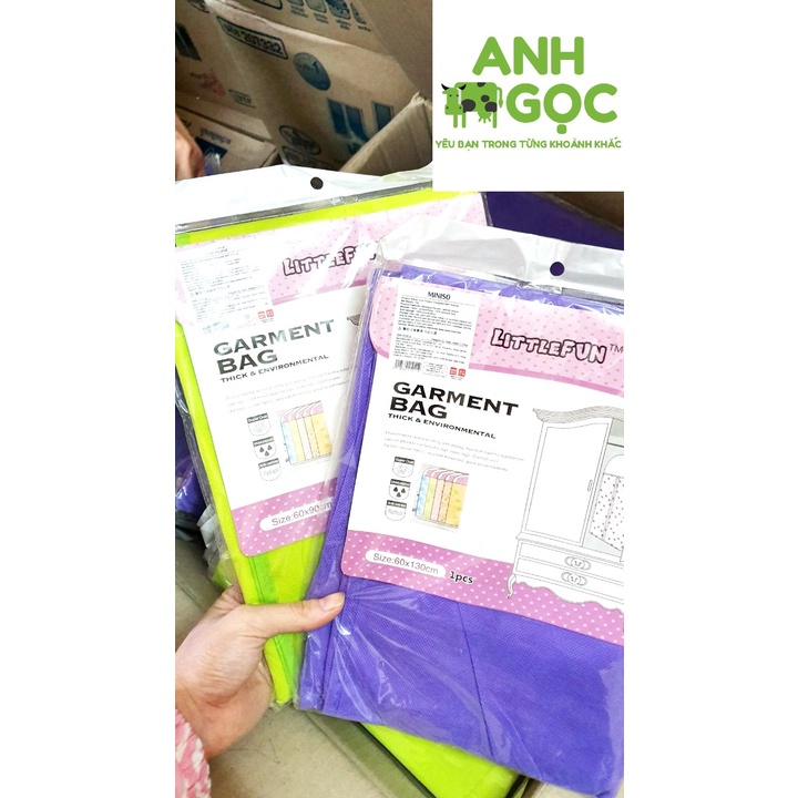 Túi bảo vệ quần áo, vest, áo dạ khỏi bụi bẩn nhăn nhúm | Túi bọc bảo vệ chống nhăn quần áo Miniso