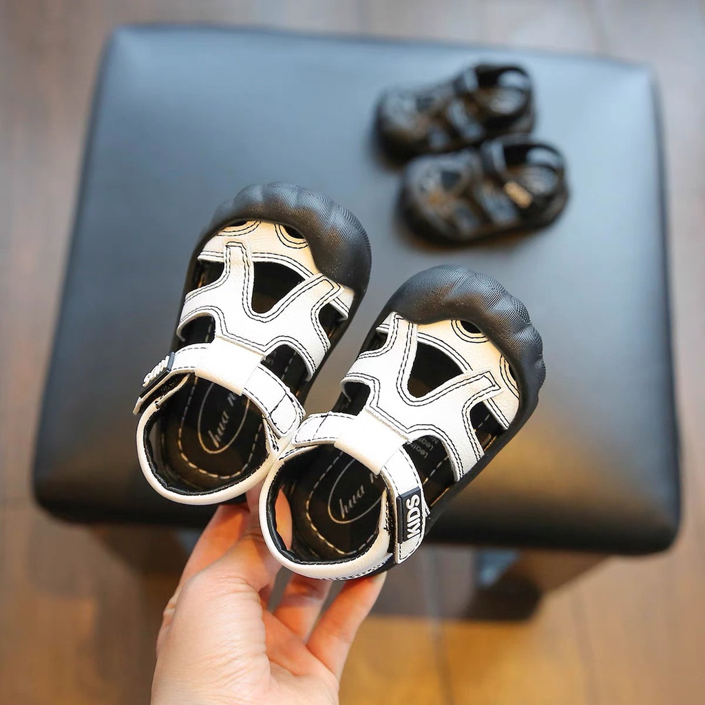 Sandal rọ cho bé trai và bé gái da mềm, đế chống trượt siêu đẹp cho bé 0-3 tuổi Babybees (3306)