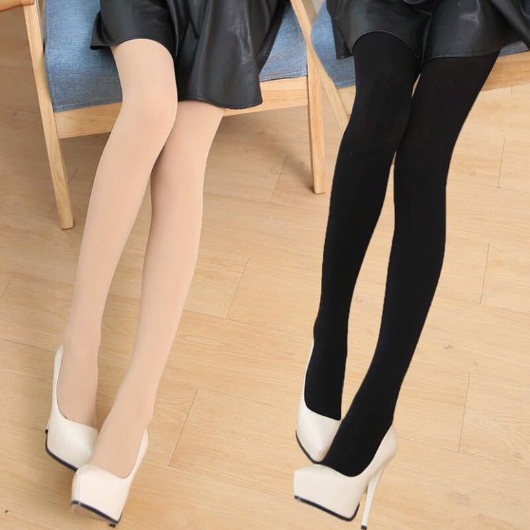 Quần Tất Lót Lông Cực Ấm Hàng Cao Cấp Màu Da, Đen - LADY