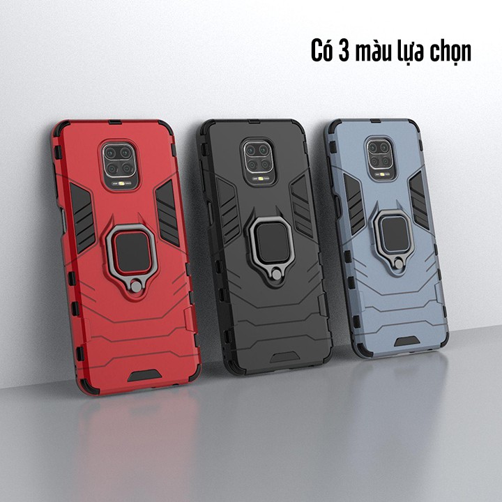 Ốp lưng cho Xiaomi Redmi Note 9S iRON - MAN IRING Nhựa PC cứng viền dẻo chống sốc