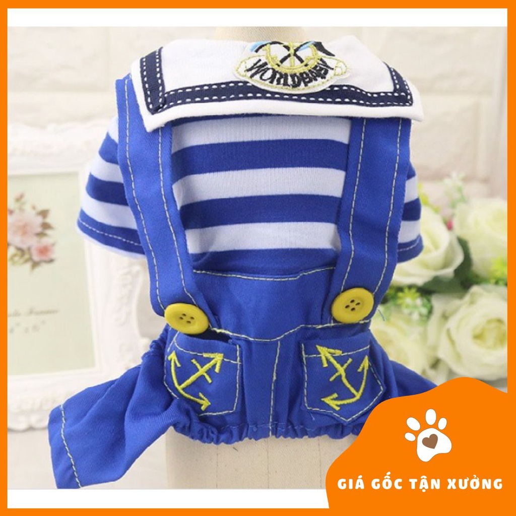Bộ quần áo chó mèo mẫu Hải Quân - Pet&Joi Petshop
