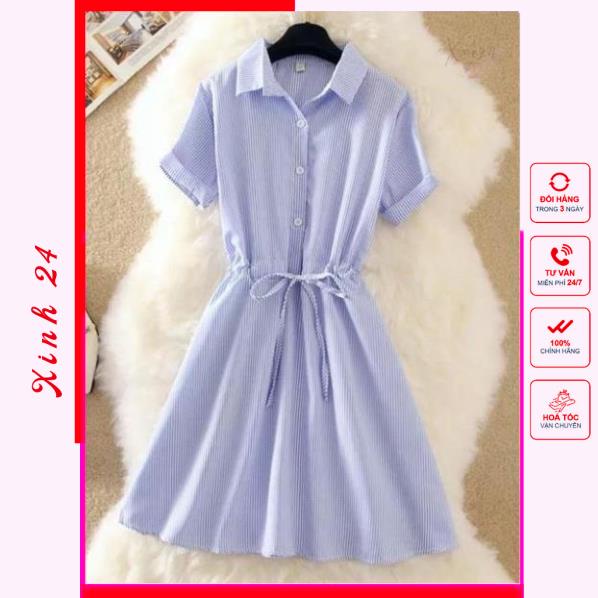 Đầm xòe, Váy Xòe cổ sơ mi xinh xắn, phong cách trẻ trung | BigBuy360 - bigbuy360.vn