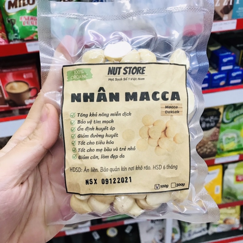 Nhân Macca DakLak tách vỏ Nut Store 500g