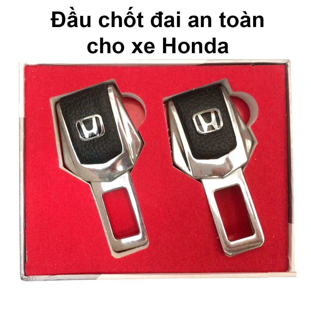 Sét bộ 2 cái Khóa chốt cài dây an toàn ô tô cao cấp Full logo tất cả các hãng xe.