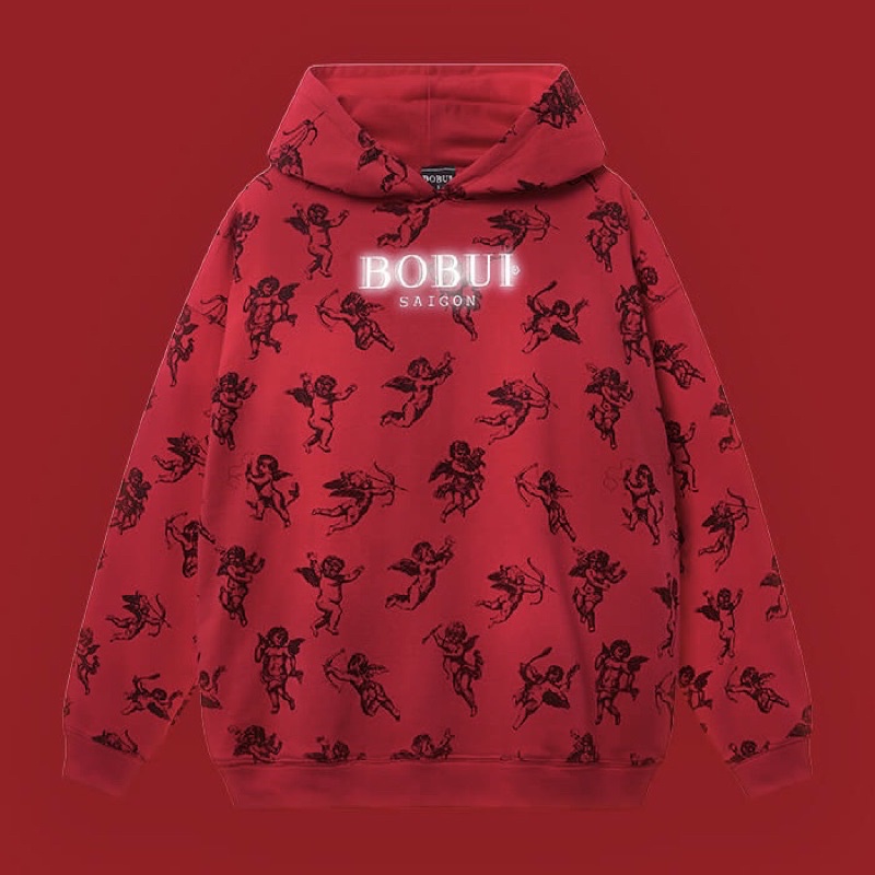 Áo Hoodie BOBUI ANGELS BOBUI LOGO REFLECTIVE HOODIE/ RED