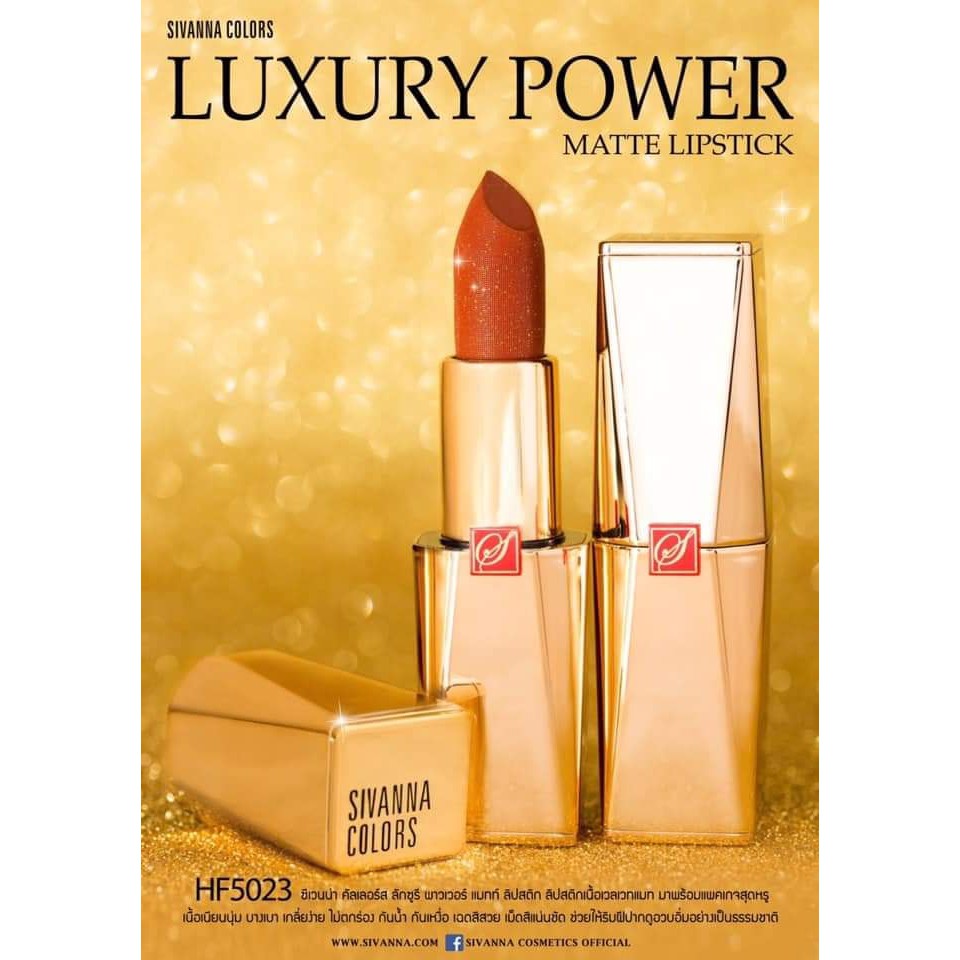 Son Sivanna LUXURY POWER MATTE LIPSTICK HF5023 | BigBuy360 - bigbuy360.vn