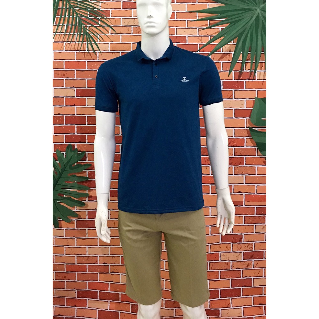 Áo thun có cổ màu Xanh Coban Nam Nữ Bigsize