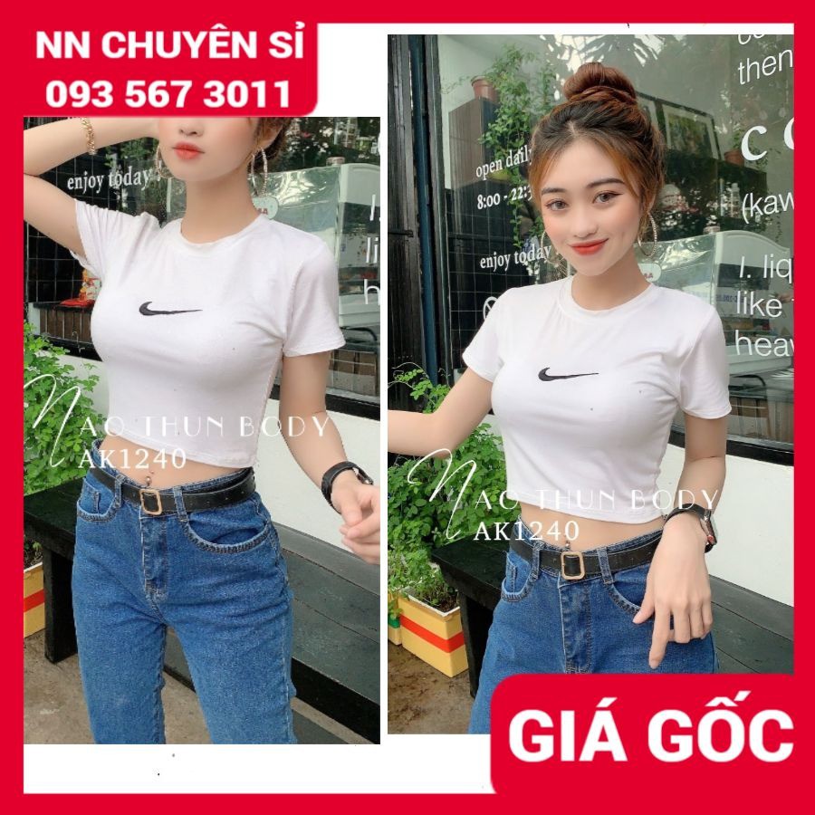 ÁO THUN ÔM BODY ⚡ẢNH THẬT⚡ ÁO CROPTOP BODY - ÁO CROPTOP - ÁO KIỂU AK1240
