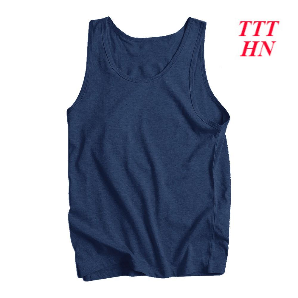 Áo thun ba lỗ nam cao cấp TtthnFASHION xanh đen