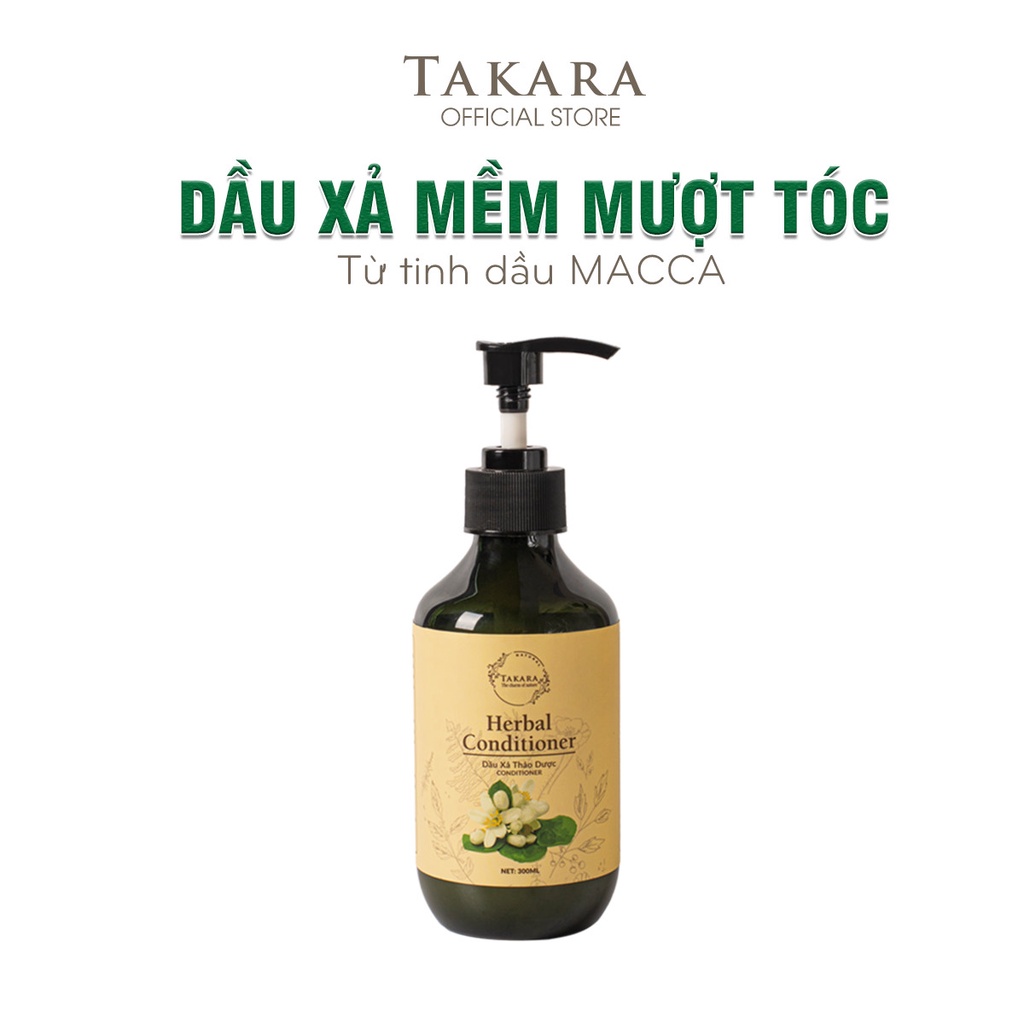 Dầu xả thảo mộc Takara giúp mềm mượt tóc ngăn gãy rụng dành cho tóc khô sơ làm từ tinh dầu bưởi thiên nhiên và hạt macca