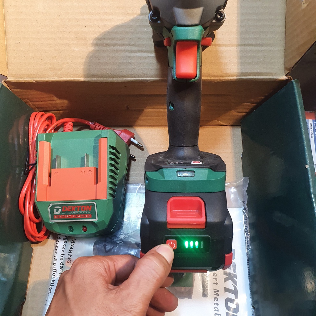 Máy siết bulong 21V 380Nm 1/2 Dekton  Model M21-IW380NCP