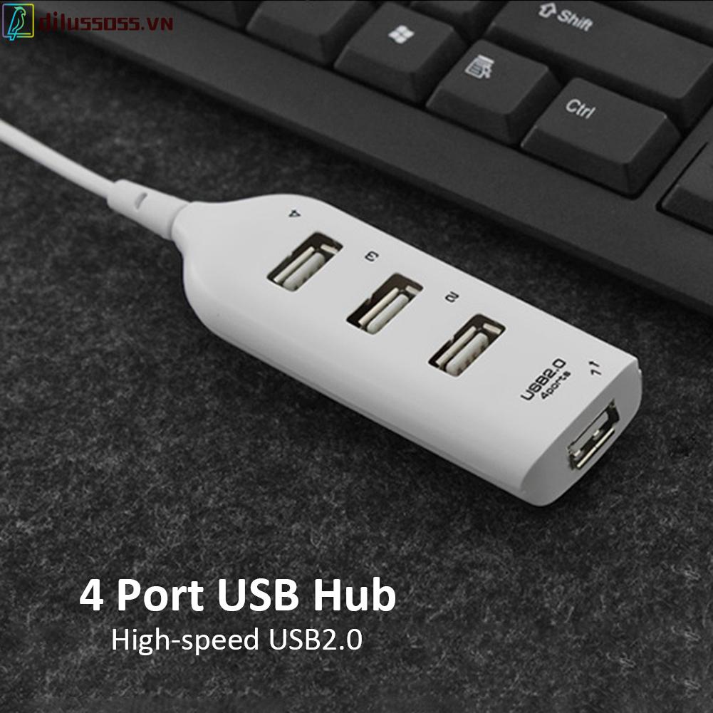Bộ chia 4 cổng USB 2.0 tốc độ cao 5Mbps