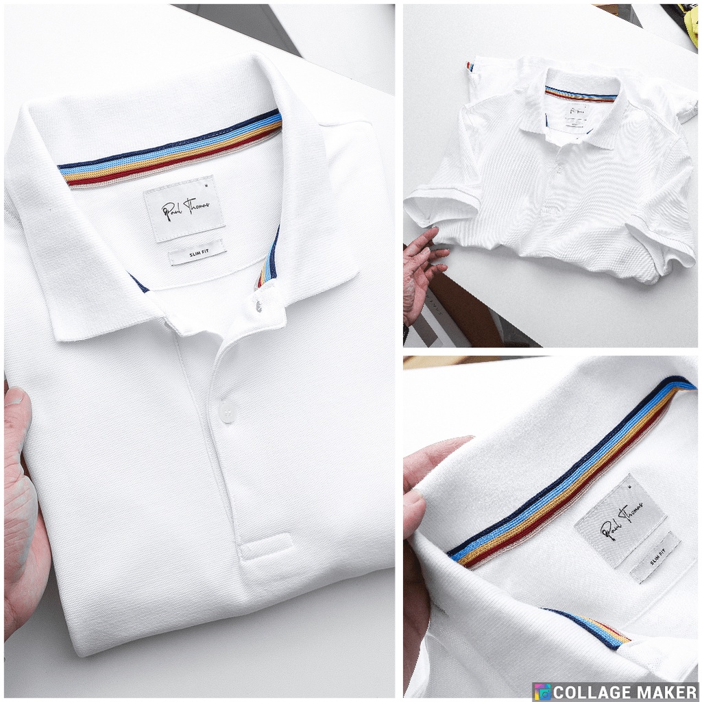 |Hẻm Store| Áo Polo nam, áo thun có cổ SATOSHI SAPL19 Single Jersey Yarndyed Sọc Nhuyễn chất liệu cotton 100% 3 màu Xanh | BigBuy360 - bigbuy360.vn