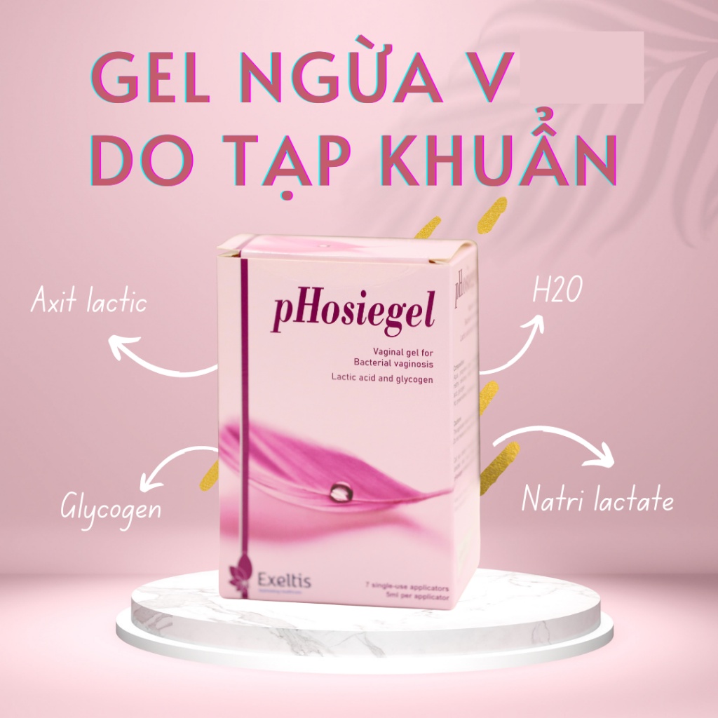 Bác Sĩ Cung pHosiegel - Gel Đặt Âm Đạo, Phòng Ngừa Nhiễm Khuẩn, Chăm Sóc Vùng Kín, Khử Mùi Hôi, Cân Bằng p