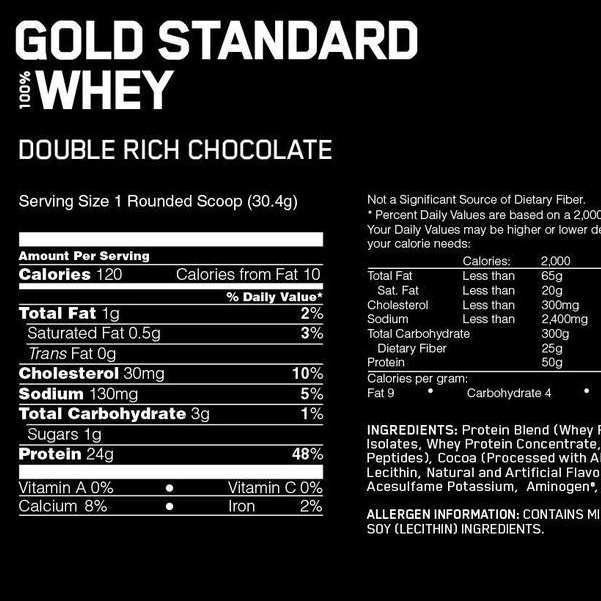 GOLD STANDARD 100% WHEY - SỮA PROTEIN ISOLATE HỖ TRỢ PHÁT TRIỂN CƠ BẮP