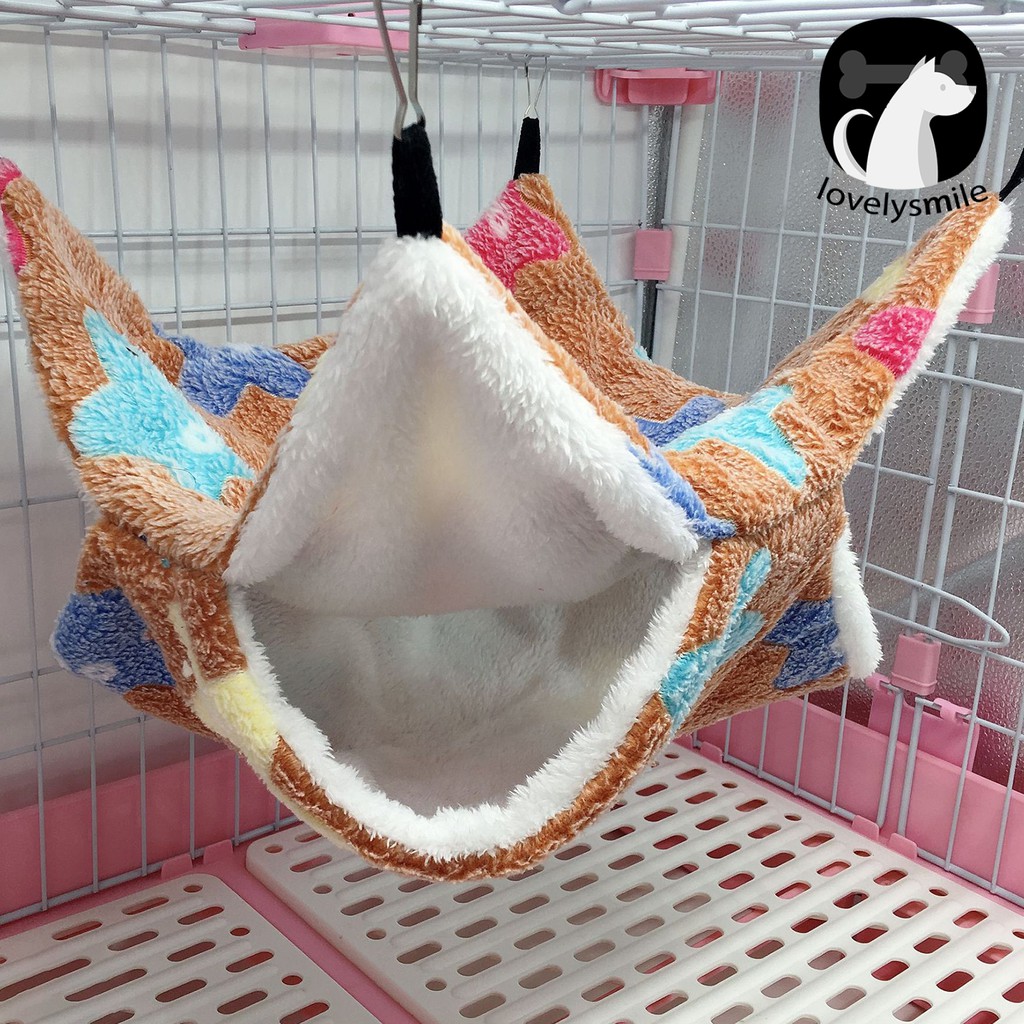 Võng lửng 2 tầng treo cho thú cưng sóc bay/hamster