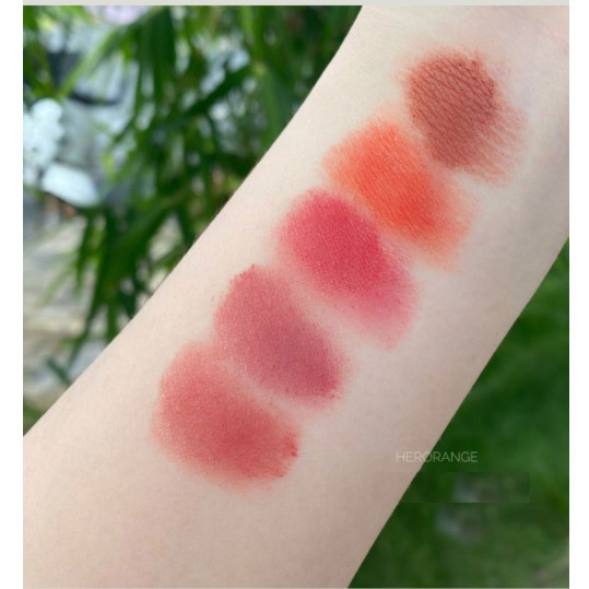 Set son 5 cây son kem bóng lì Herorange Tiểu Ca Ca