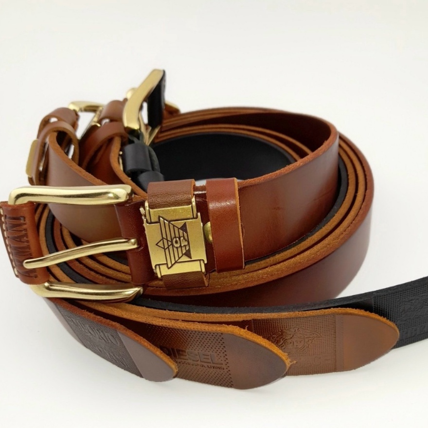 Thắt Lưng Nam Da Bò Nguyên Miếng Khóa Kim Đầu Đồng- Dây Nịt Da Nam