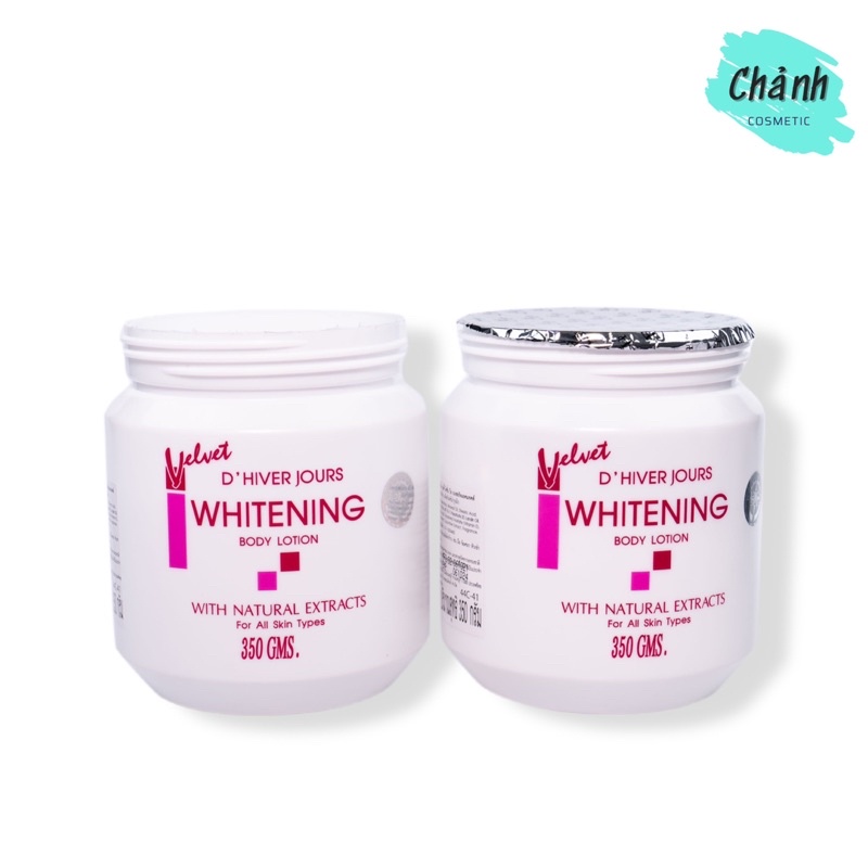 Kem Dưỡng Trắng Body Lotion Whitening Velvet Thái Lan 350