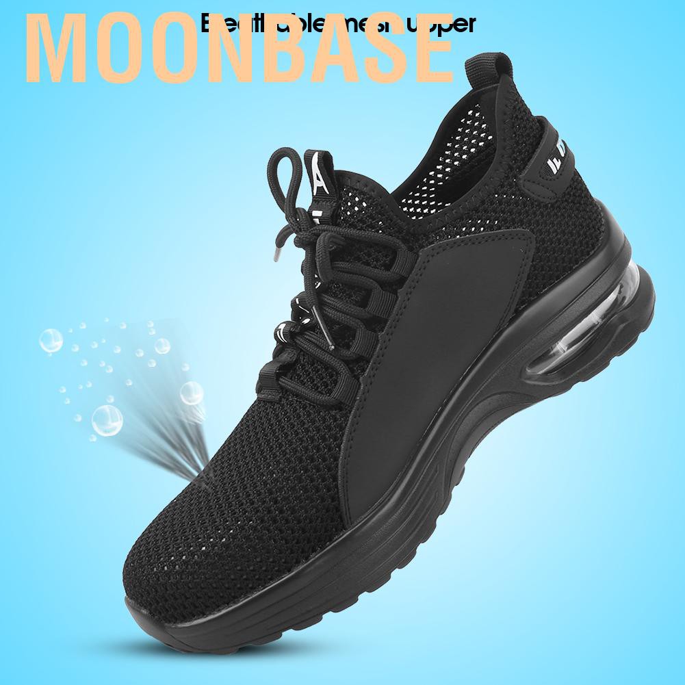 Moonbase Mens Safety Shoes Trainers Steel Toe Work Boots Hiking Lightweight Sneakers Men